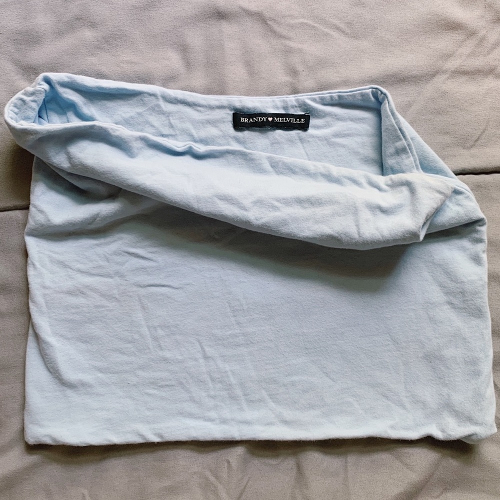 brandy melville blue tube top